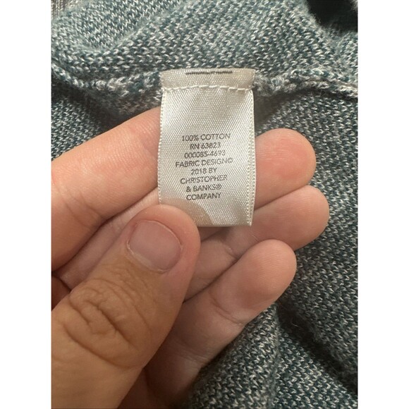 Christopher & Banks Houndstooth Preppy Sweater Cardigan Fall/ Christmas - Picture 8 of 8